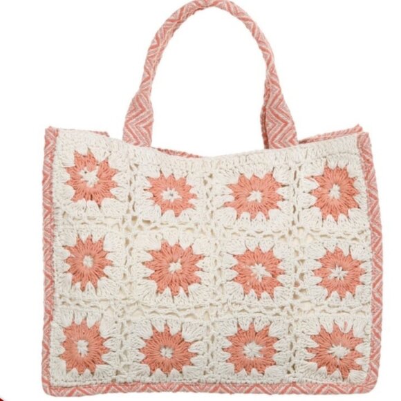 Antik Kraft Zaina Crochet Structured Box Handbag Magenta Hue 🆕📦⌚🏃💨⚡🚚 - Picture 4 of 16